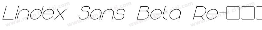 Lindex Sans Beta Re字体转换